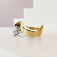 Retro Solitaire Ring