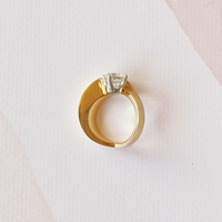 Retro Solitaire Ring