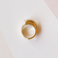 Retro Solitaire Ring