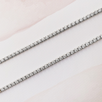 Diamond Tennis Necklace (Buttercup Setting)