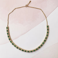 Emerald Halo Necklace