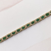 Emerald Halo Necklace
