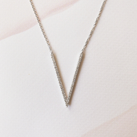 Diamond V Necklace
