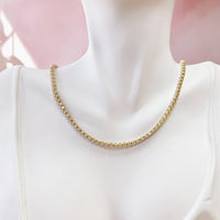 Diamond Tennis Necklace (Buttercup Setting)