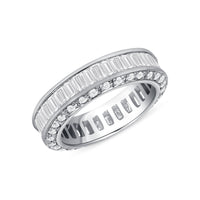 Baguette & Round Eternity Band