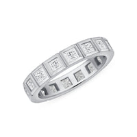 Princess Bezel Eternity Band