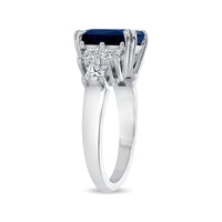 Cushion Cut Sapphire Ring