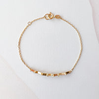 Zig Zag Baguette & Round Diamond Bracelet