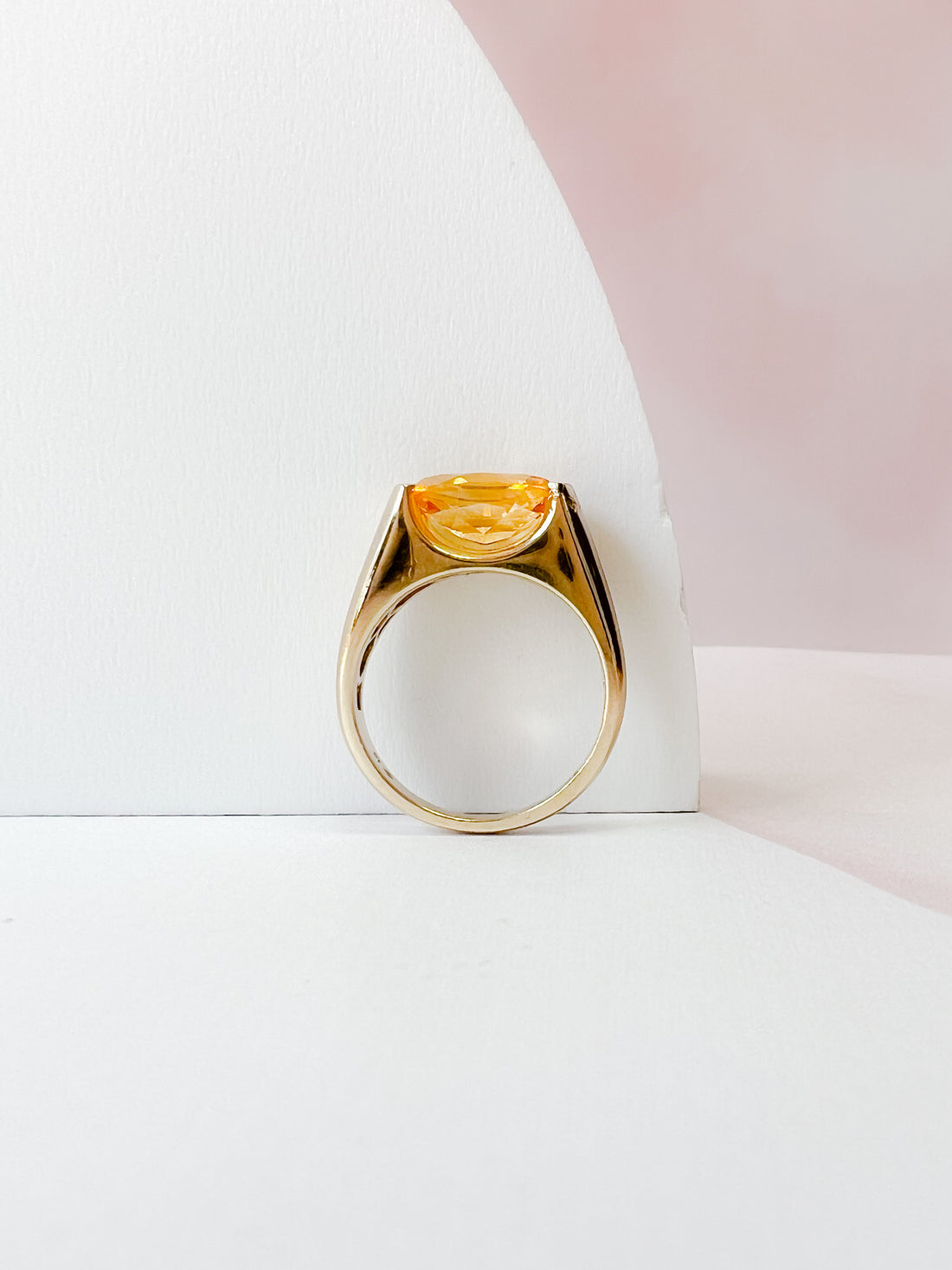 EW Oval Citrine Cocktail Ring
