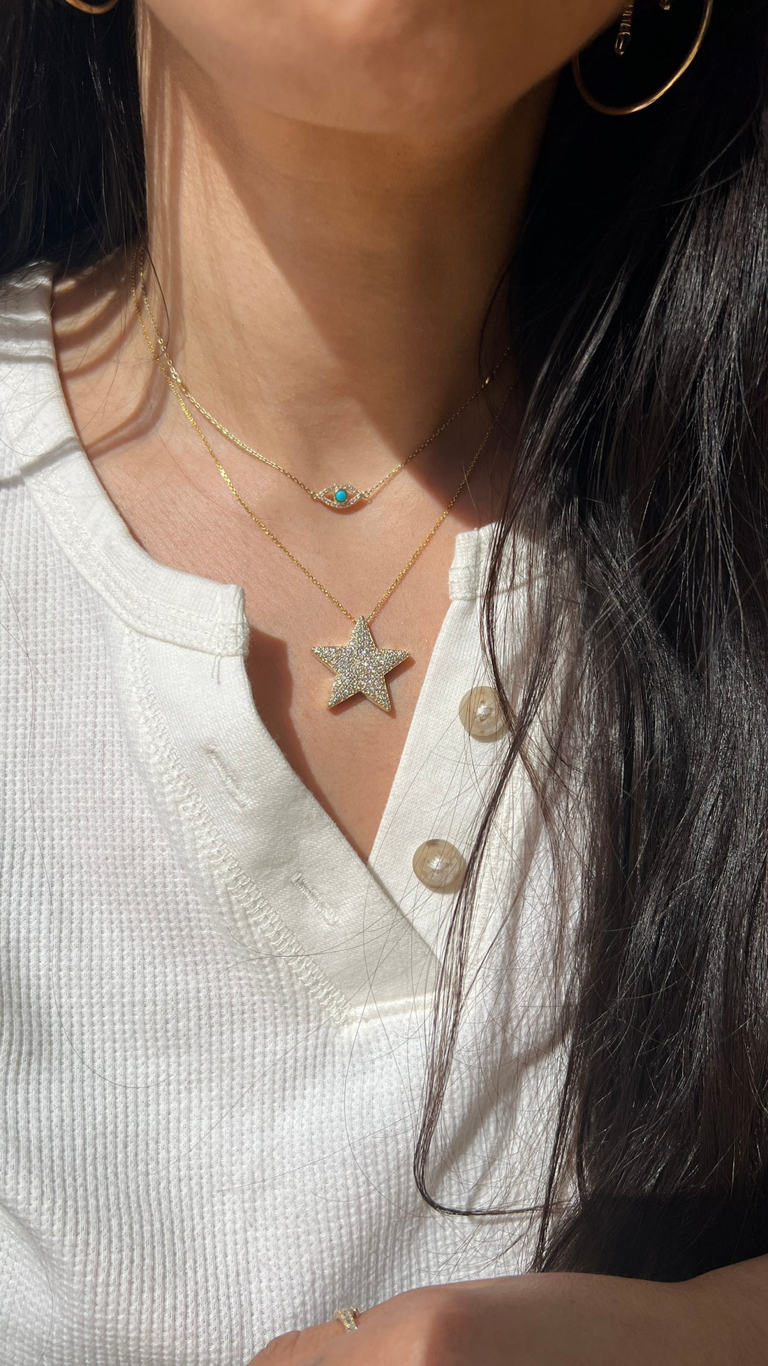 Pavé Star Necklace