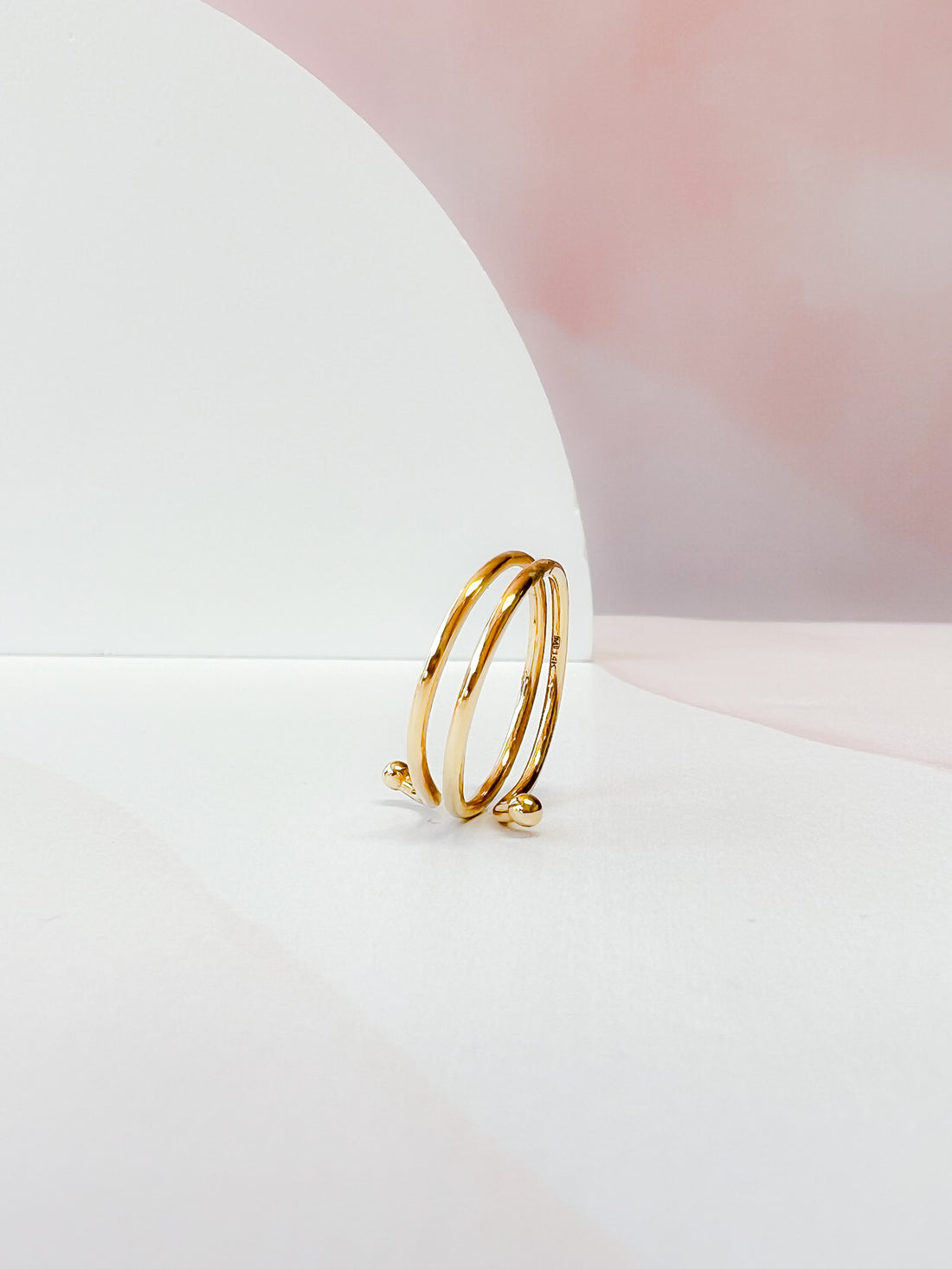Swirly Gold Wrap Ring