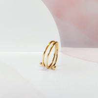 Swirly Gold Wrap Ring