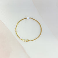 Pear Shape Moonstone Cuban Link Bracelet