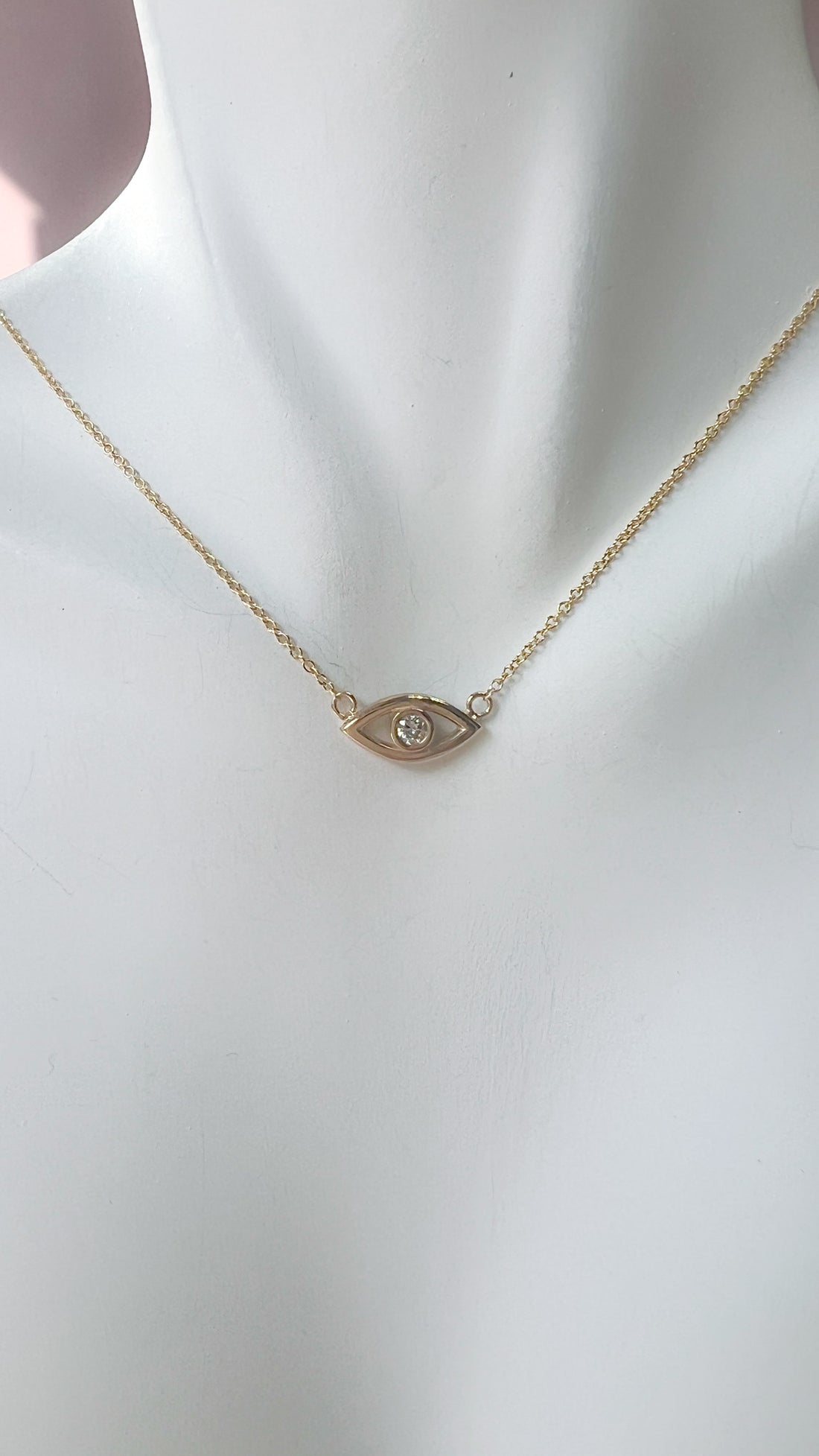 Diamond Evil Eye Necklace