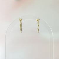 Diamond Pear Drop Jacket Earring