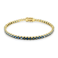6.5ctw Blue Sapphire Ombré Tennis Bracelet