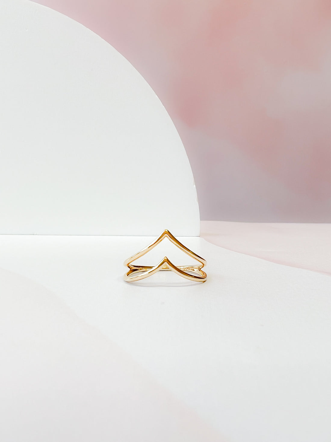 Double Chevron Ring