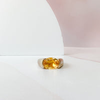 EW Oval Citrine Cocktail Ring