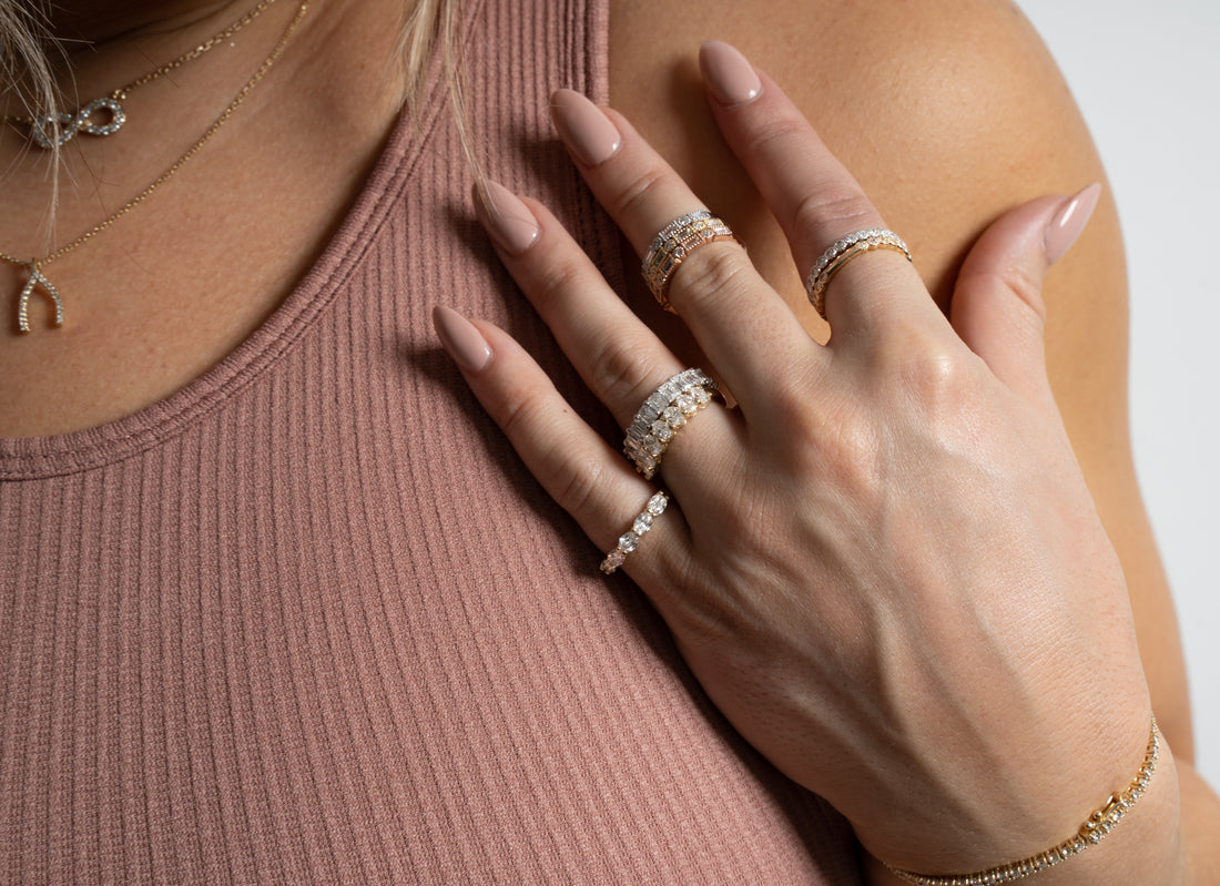 Emerald Cut Eternity Band