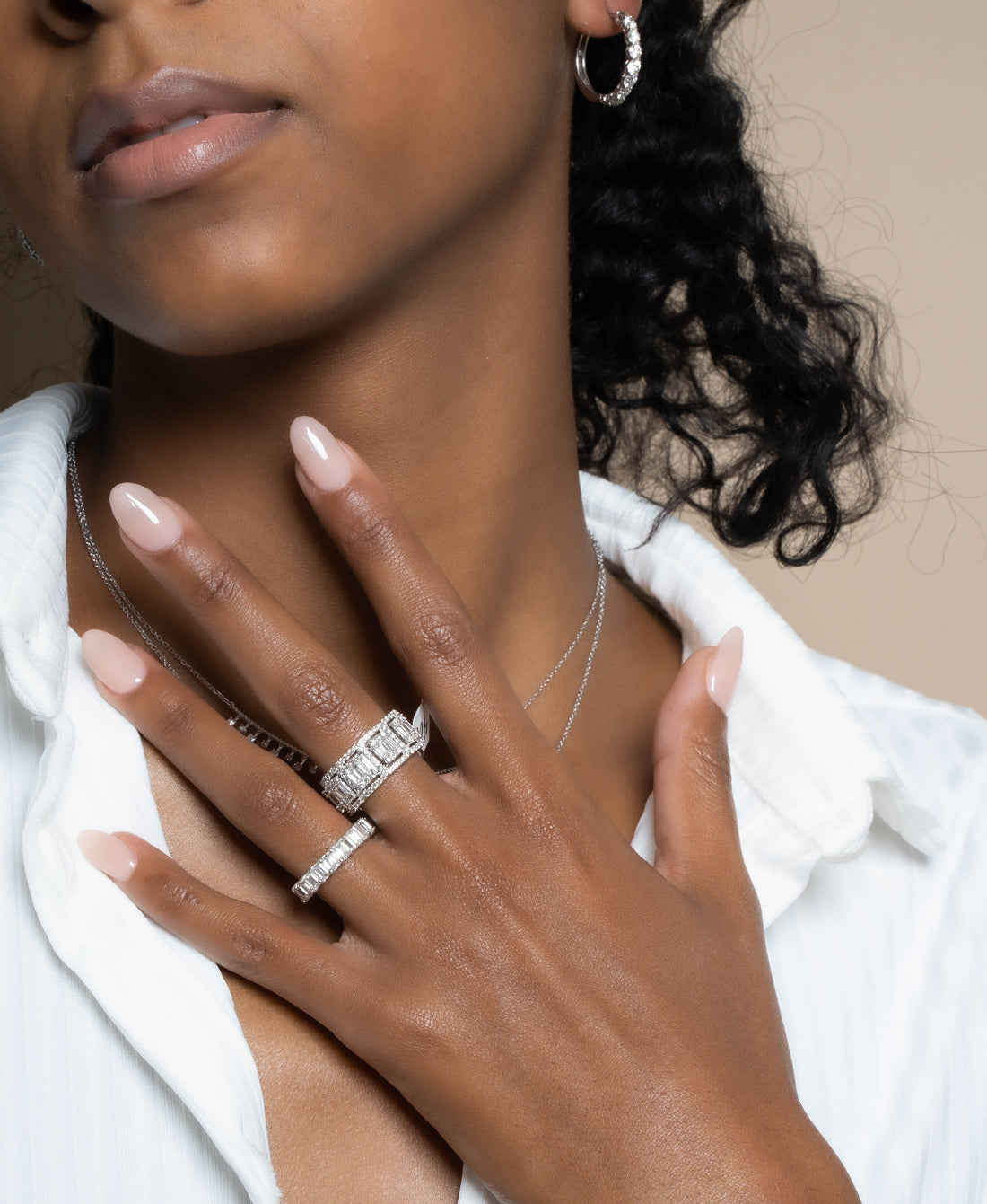 Emerald Cut Eternity Band