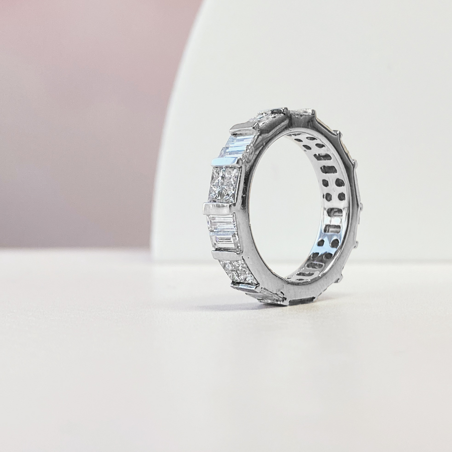 Princess & Baguette Eternity Band