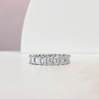 Emerald Cut Eternity Band