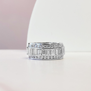 NS Baguette & Round Eternity Band