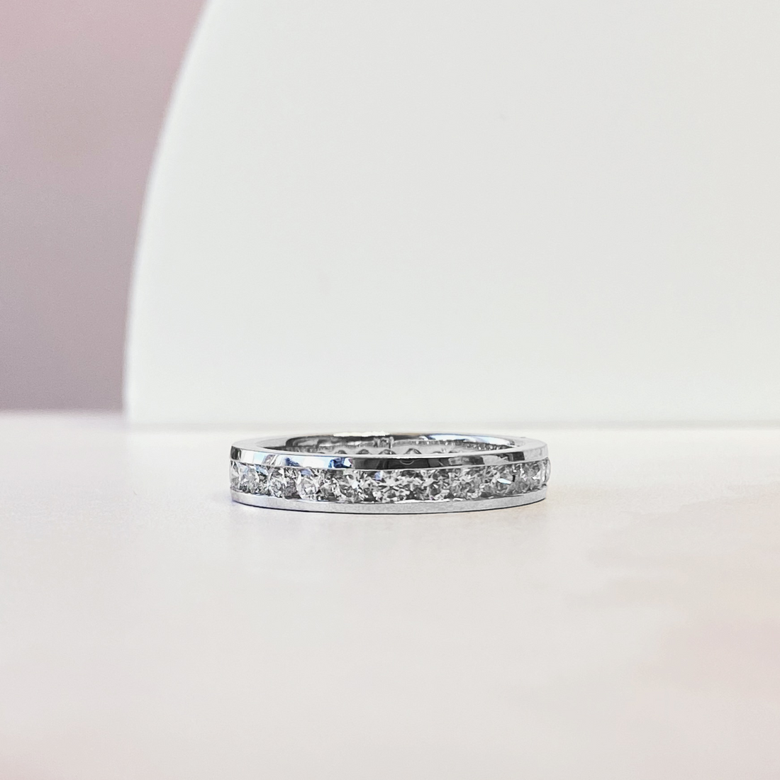 Channel Set Round Eternity Band