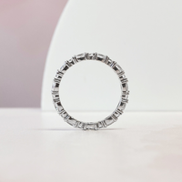 Oval & Round Eternity Band