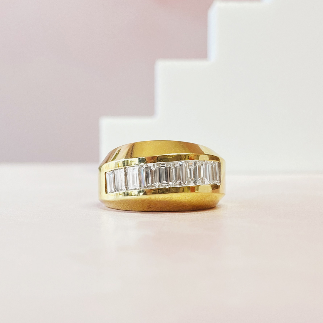 Slanted Baguette Ring