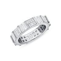 Princess & Baguette Eternity Band