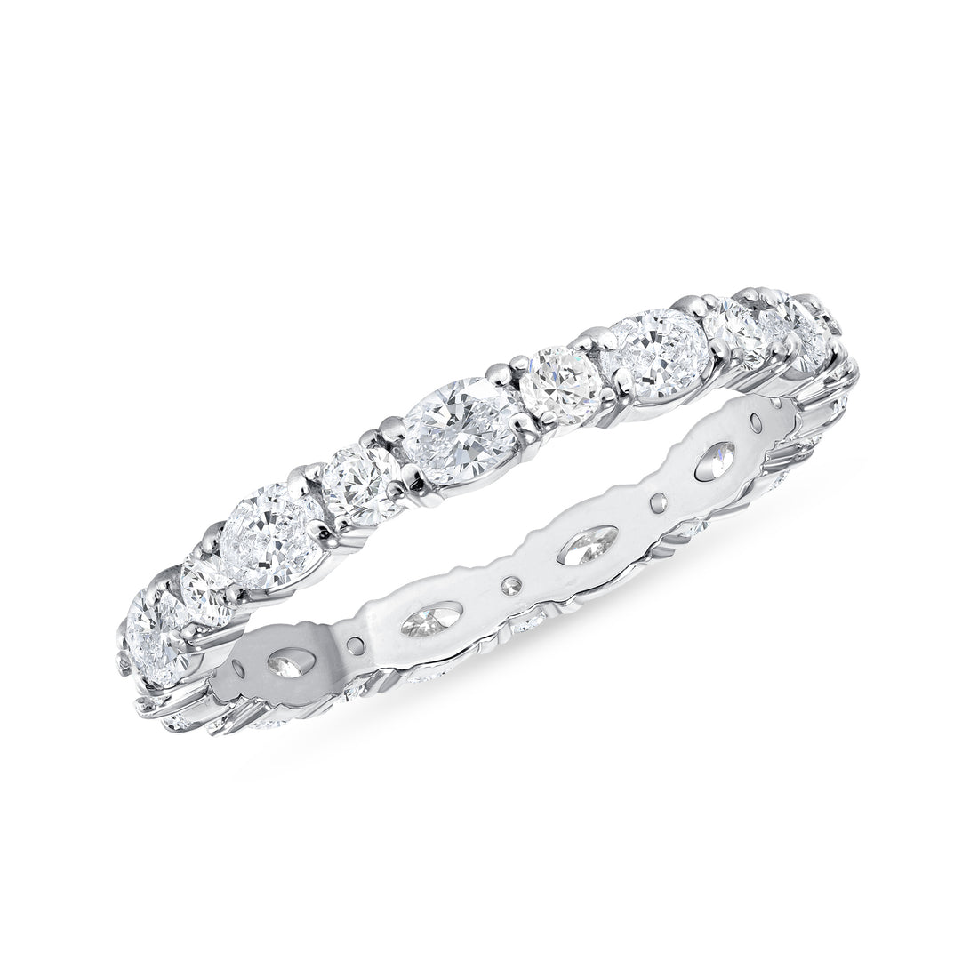 Oval & Round Eternity Band