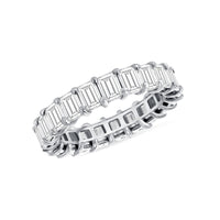 Emerald Cut Eternity Band